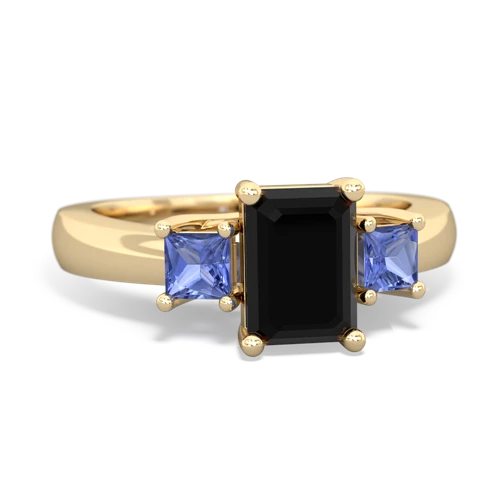 onyx-tanzanite timeless ring