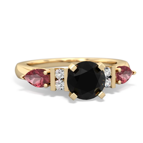 onyx-tourmaline engagement ring