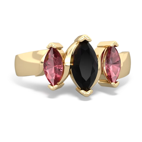 onyx-tourmaline keepsake ring