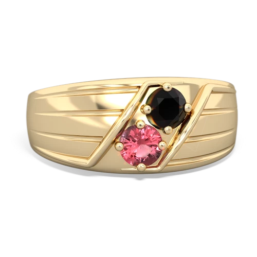 onyx-tourmaline mens ring