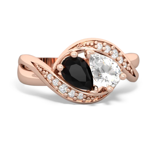 onyx-white topaz keepsake curls ring