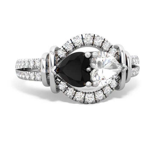 onyx-white topaz pave keepsake ring