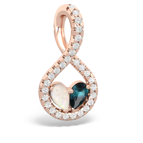 opal-alexandrite pave twist pendant