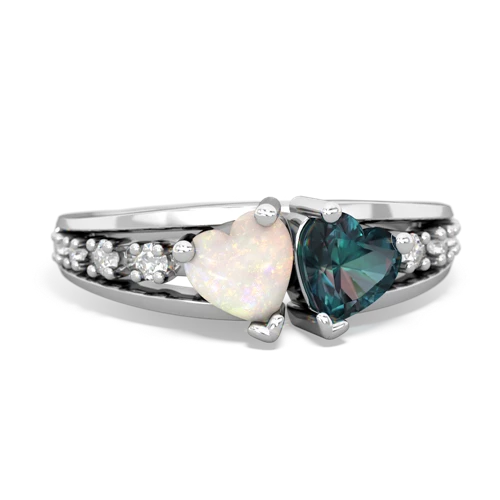 opal-alexandrite modern ring