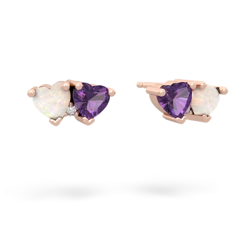 opal-amethyst  earrings