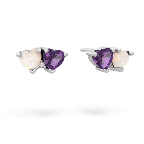 opal-amethyst  earrings