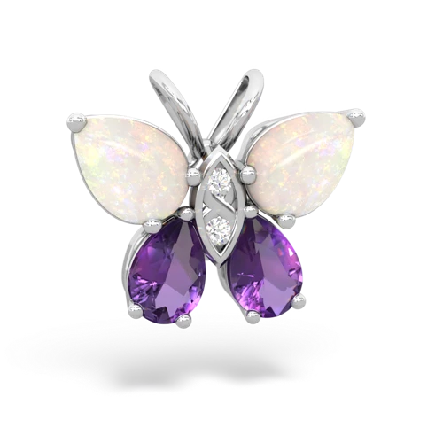 opal-amethyst butterfly pendant