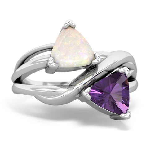 opal-amethyst filligree ring