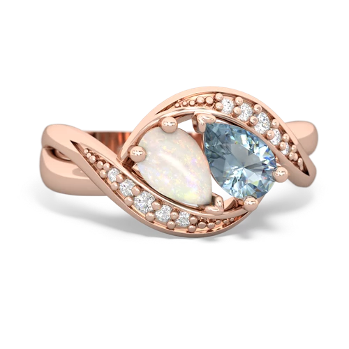 opal-aquamarine keepsake curls ring