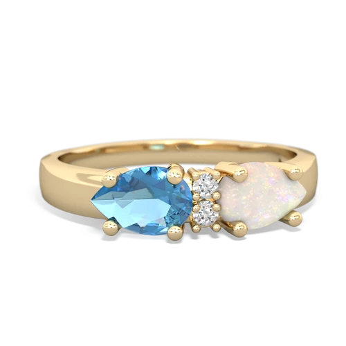 opal-blue topaz timeless ring