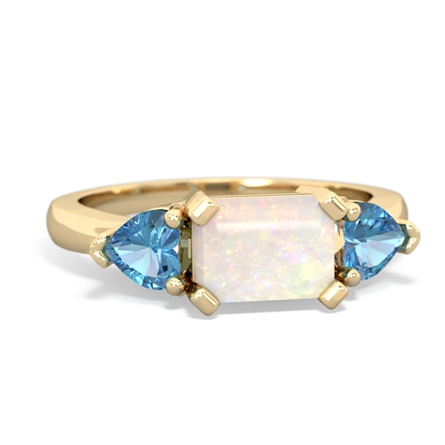 opal-blue topaz timeless ring