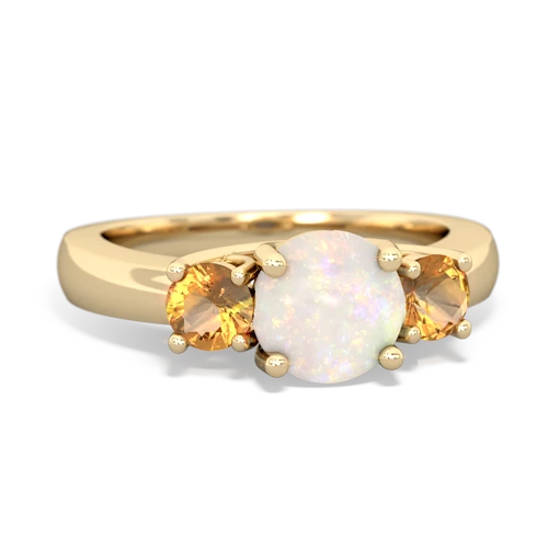 opal-citrine timeless ring