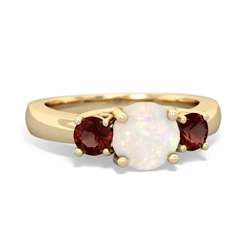 opal-garnet timeless ring