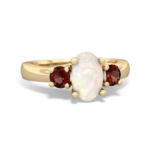 opal-garnet timeless ring