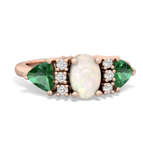 opal-lab emerald timeless ring