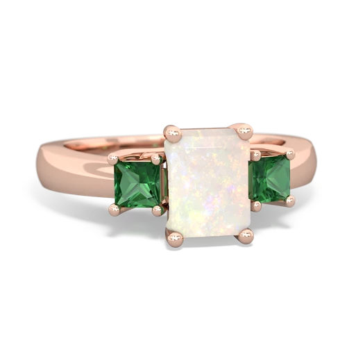 opal-lab emerald timeless ring