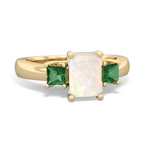 opal-lab emerald timeless ring