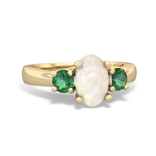 opal-lab emerald timeless ring