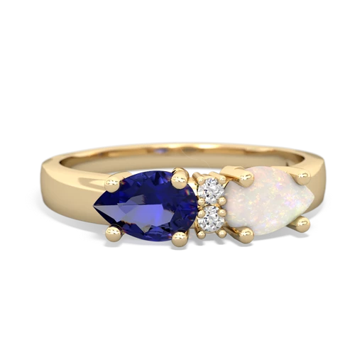 opal-lab sapphire timeless ring