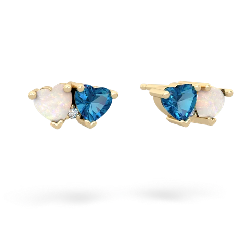 opal-london topaz  earrings