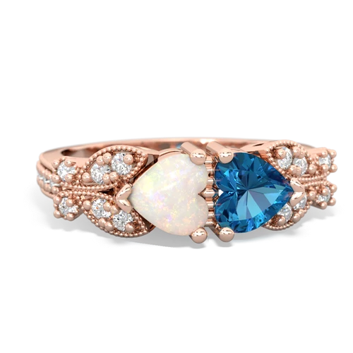 opal-london topaz keepsake butterfly ring