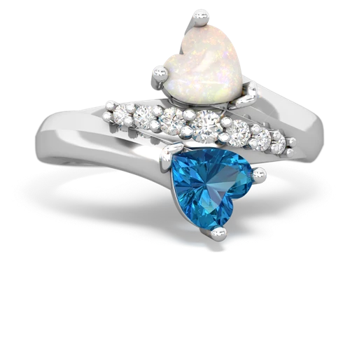 opal-london topaz modern ring