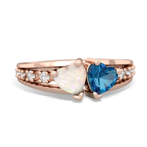 opal-london topaz modern ring