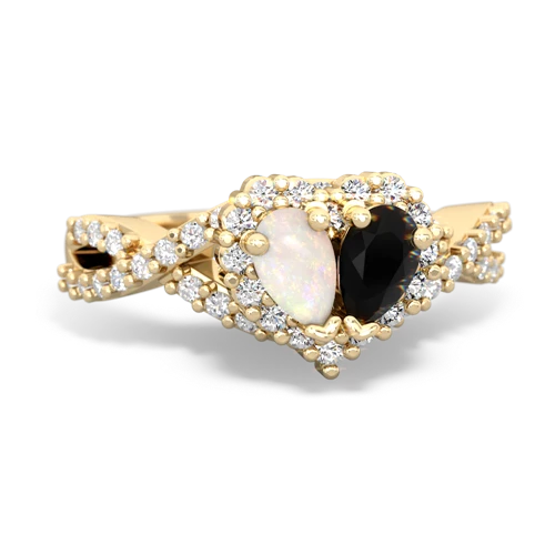 opal-onyx engagement ring