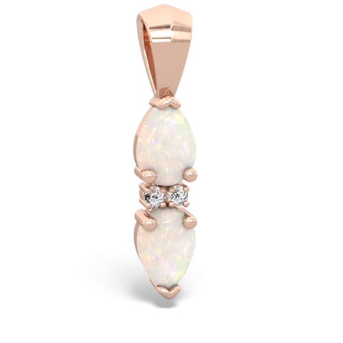 opal bowtie pendant