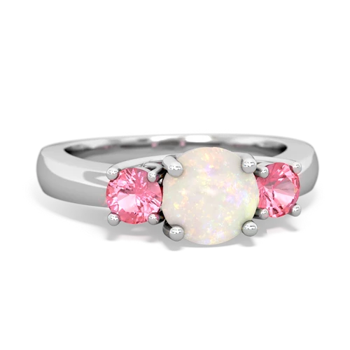 opal-pink sapphire timeless ring