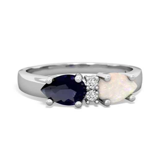 opal-sapphire timeless ring