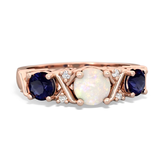 opal-sapphire timeless ring