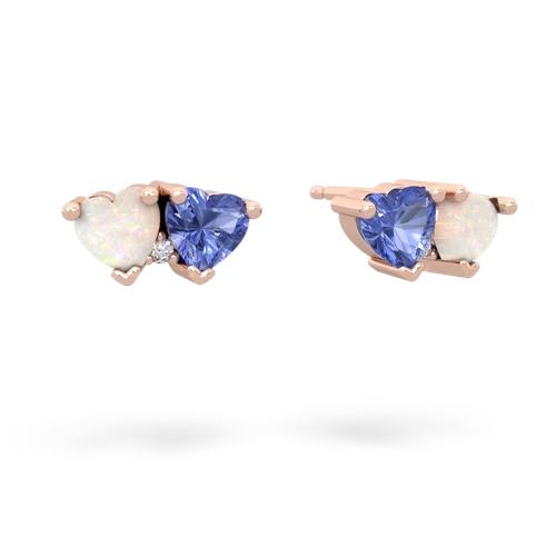 opal-tanzanite  earrings