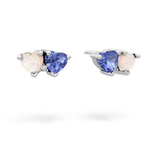 opal-tanzanite  earrings