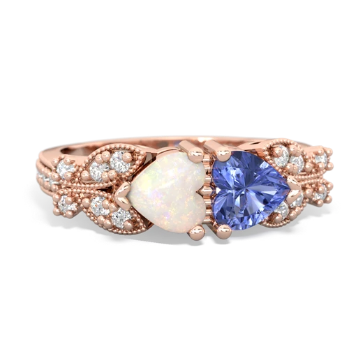 opal-tanzanite keepsake butterfly ring