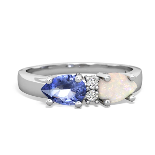 opal-tanzanite timeless ring