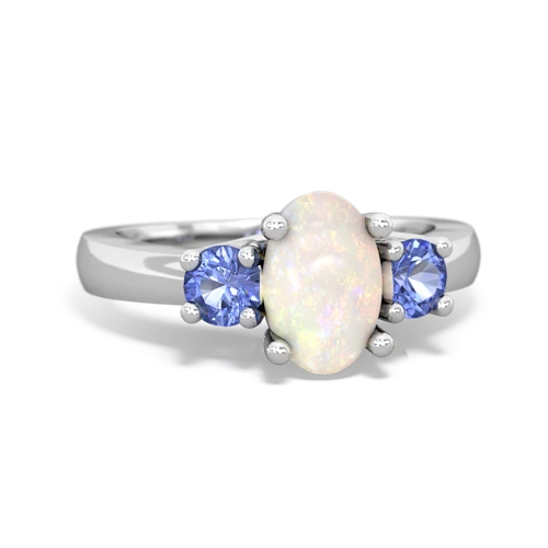 opal-tanzanite timeless ring