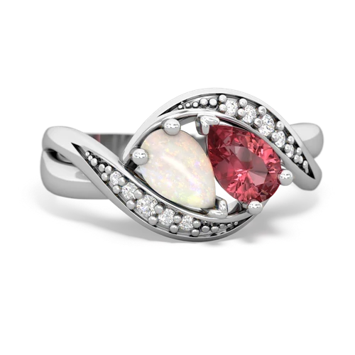 opal-tourmaline keepsake curls ring