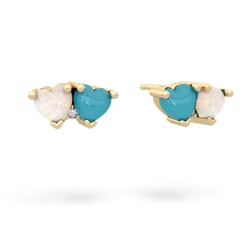 opal-turquoise  earrings