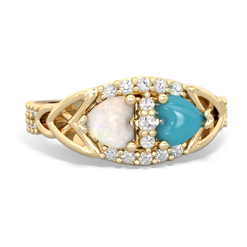 opal-turquoise keepsake engagement ring