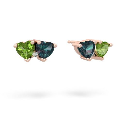 peridot-alexandrite  earrings