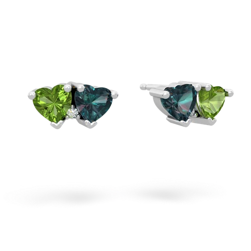 peridot-alexandrite  earrings