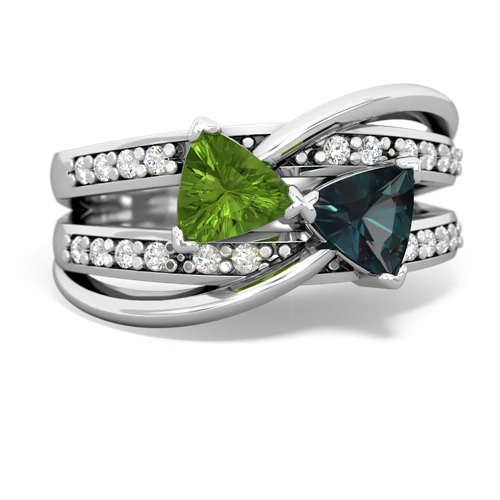 peridot-alexandrite couture ring