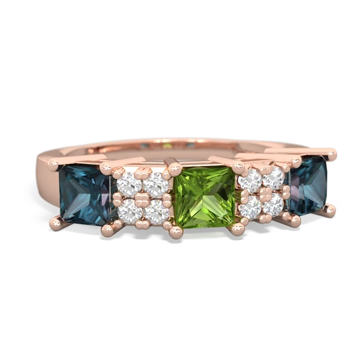 peridot-alexandrite timeless ring