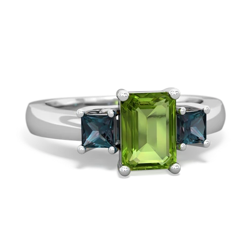 peridot-alexandrite timeless ring