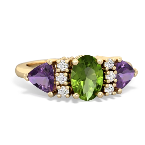 peridot-amethyst timeless ring