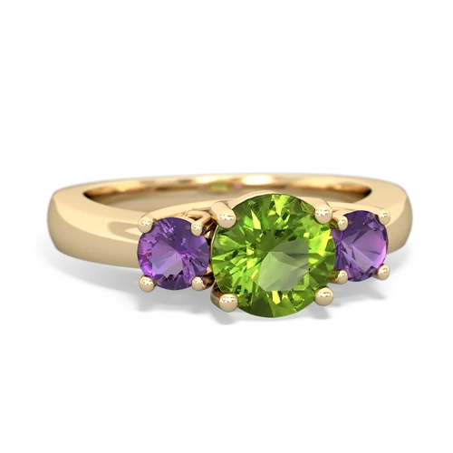 peridot-amethyst timeless ring