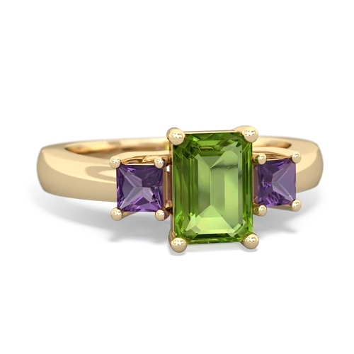 peridot-amethyst timeless ring