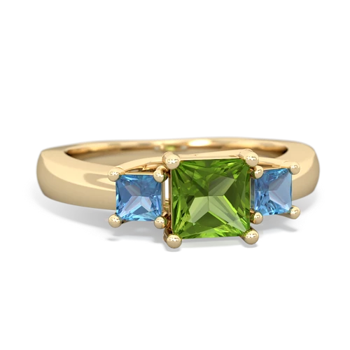 peridot-blue topaz timeless ring