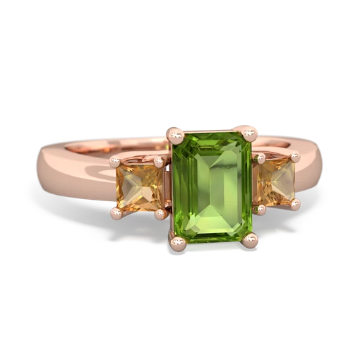 peridot-citrine timeless ring